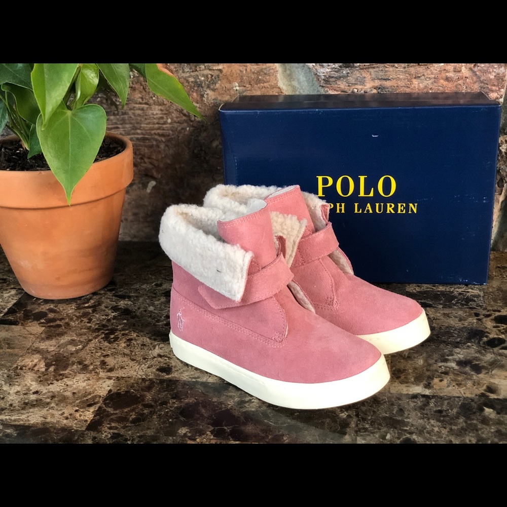 Polo Ralph Lauren Toddler Girls Siena Booties - Picture 6 of 16